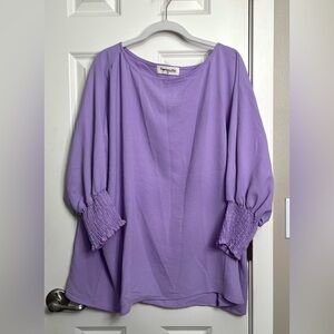 Impressions Lavender Tunic Blouse NWOT